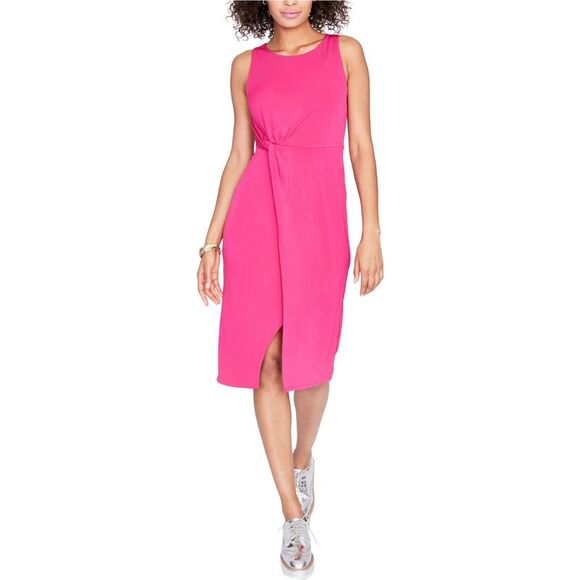 Rachel Roy Dresses & Skirts - Rachel Roy Womens Knot Front Slit Sheath Dress, azalea, L